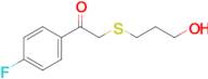 1-(4-Fluorophenyl)-2-((3-hydroxypropyl)thio)ethan-1-one