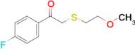 1-(4-Fluorophenyl)-2-((2-methoxyethyl)thio)ethan-1-one