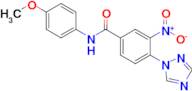 n-(4-Methoxyphenyl)-3-nitro-4-(1h-1,2,4-triazol-1-yl)benzamide