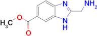 methyl 2-(aminomethyl)-1H-1,3-benzodiazole-6-carboxylate