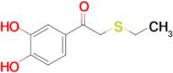 1-(3,4-Dihydroxyphenyl)-2-(ethylthio)ethan-1-one