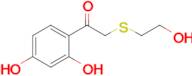 1-(2,4-Dihydroxyphenyl)-2-((2-hydroxyethyl)thio)ethan-1-one