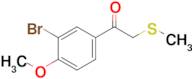 1-(3-Bromo-4-methoxyphenyl)-2-(methylthio)ethan-1-one