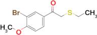 1-(3-Bromo-4-methoxyphenyl)-2-(ethylthio)ethan-1-one