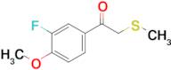 1-(3-Fluoro-4-methoxyphenyl)-2-(methylthio)ethan-1-one