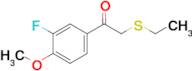 2-(Ethylthio)-1-(3-fluoro-4-methoxyphenyl)ethan-1-one