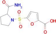 5-((2-Carbamoylpyrrolidin-1-yl)sulfonyl)furan-2-carboxylic acid