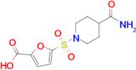 5-((4-Carbamoylpiperidin-1-yl)sulfonyl)furan-2-carboxylic acid