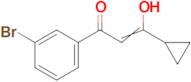 1-(3-bromophenyl)-3-cyclopropyl-3-hydroxyprop-2-en-1-one