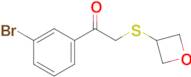 1-(3-Bromophenyl)-2-(oxetan-3-ylthio)ethan-1-one