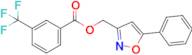 (5-Phenylisoxazol-3-yl)methyl 3-(trifluoromethyl)benzoate