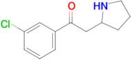 1-(3-Chlorophenyl)-2-(pyrrolidin-2-yl)ethan-1-one