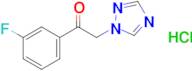 1-(3-Fluorophenyl)-2-(1h-1,2,4-triazol-1-yl)ethan-1-one hydrochloride