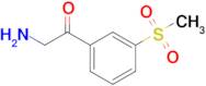 2-Amino-1-(3-(methylsulfonyl)phenyl)ethan-1-one