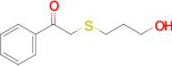 2-((3-Hydroxypropyl)thio)-1-phenylethan-1-one