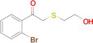 1-(2-Bromophenyl)-2-((2-hydroxyethyl)thio)ethan-1-one