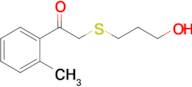 2-((3-Hydroxypropyl)thio)-1-(o-tolyl)ethan-1-one