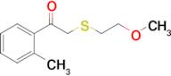 2-((2-Methoxyethyl)thio)-1-(o-tolyl)ethan-1-one