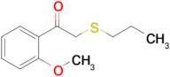 1-(2-Methoxyphenyl)-2-(propylthio)ethan-1-one