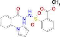 Methyl 2-((2-(2-(1h-pyrrol-1-yl)benzoyl)hydrazinyl)sulfonyl)benzoate