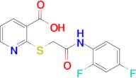 2-((2-((2,4-Difluorophenyl)amino)-2-oxoethyl)thio)nicotinic acid