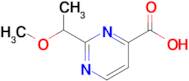 2-(1-Methoxyethyl)pyrimidine-4-carboxylic acid