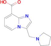 3-(Pyrrolidin-1-ylmethyl)imidazo[1,2-a]pyridine-8-carboxylic acid