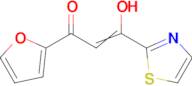 1-(furan-2-yl)-3-hydroxy-3-(1,3-thiazol-2-yl)prop-2-en-1-one