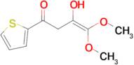 3-hydroxy-4,4-dimethoxy-1-(thiophen-2-yl)but-3-en-1-one