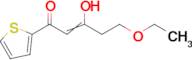 5-ethoxy-3-hydroxy-1-(thiophen-2-yl)pent-2-en-1-one