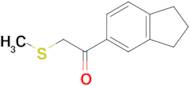 1-(2,3-Dihydro-1h-inden-5-yl)-2-(methylthio)ethan-1-one