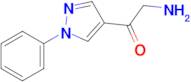 2-Amino-1-(1-phenyl-1h-pyrazol-4-yl)ethan-1-one