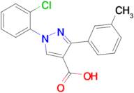 1-(2-Chlorophenyl)-3-(m-tolyl)-1h-pyrazole-4-carboxylic acid