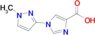 1-(1-Methyl-1h-pyrazol-3-yl)-1h-imidazole-4-carboxylic acid