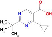 2-(Tert-butyl)-4-cyclopropylpyrimidine-5-carboxylic acid