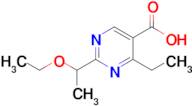 2-(1-Ethoxyethyl)-4-ethylpyrimidine-5-carboxylic acid