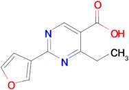 4-Ethyl-2-(furan-3-yl)pyrimidine-5-carboxylic acid