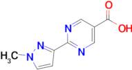 2-(1-Methyl-1h-pyrazol-3-yl)pyrimidine-5-carboxylic acid