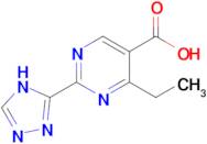 4-Ethyl-2-(4h-1,2,4-triazol-3-yl)pyrimidine-5-carboxylic acid