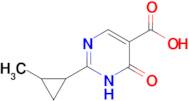 2-(2-Methylcyclopropyl)-6-oxo-1,6-dihydropyrimidine-5-carboxylic acid