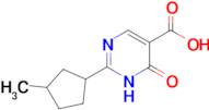 2-(3-Methylcyclopentyl)-6-oxo-1,6-dihydropyrimidine-5-carboxylic acid