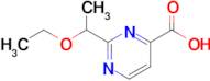 2-(1-Ethoxyethyl)pyrimidine-4-carboxylic acid