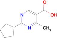 2-Cyclopentyl-4-methylpyrimidine-5-carboxylic acid