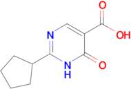 2-Cyclopentyl-6-oxo-1,6-dihydropyrimidine-5-carboxylic acid