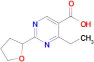 4-Ethyl-2-(tetrahydrofuran-2-yl)pyrimidine-5-carboxylic acid