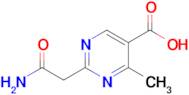 2-(2-Amino-2-oxoethyl)-4-methylpyrimidine-5-carboxylic acid