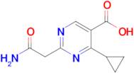 2-(2-Amino-2-oxoethyl)-4-cyclopropylpyrimidine-5-carboxylic acid