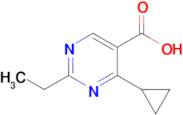 4-Cyclopropyl-2-ethylpyrimidine-5-carboxylic acid