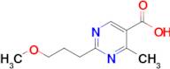 2-(3-Methoxypropyl)-4-methylpyrimidine-5-carboxylic acid