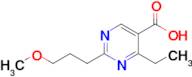 4-Ethyl-2-(3-methoxypropyl)pyrimidine-5-carboxylic acid